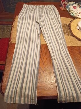 Appleseed's Blue and White Striped Lightweight Trousers